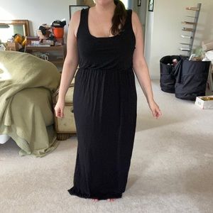 CLOSET SALE Black cotton maxi
